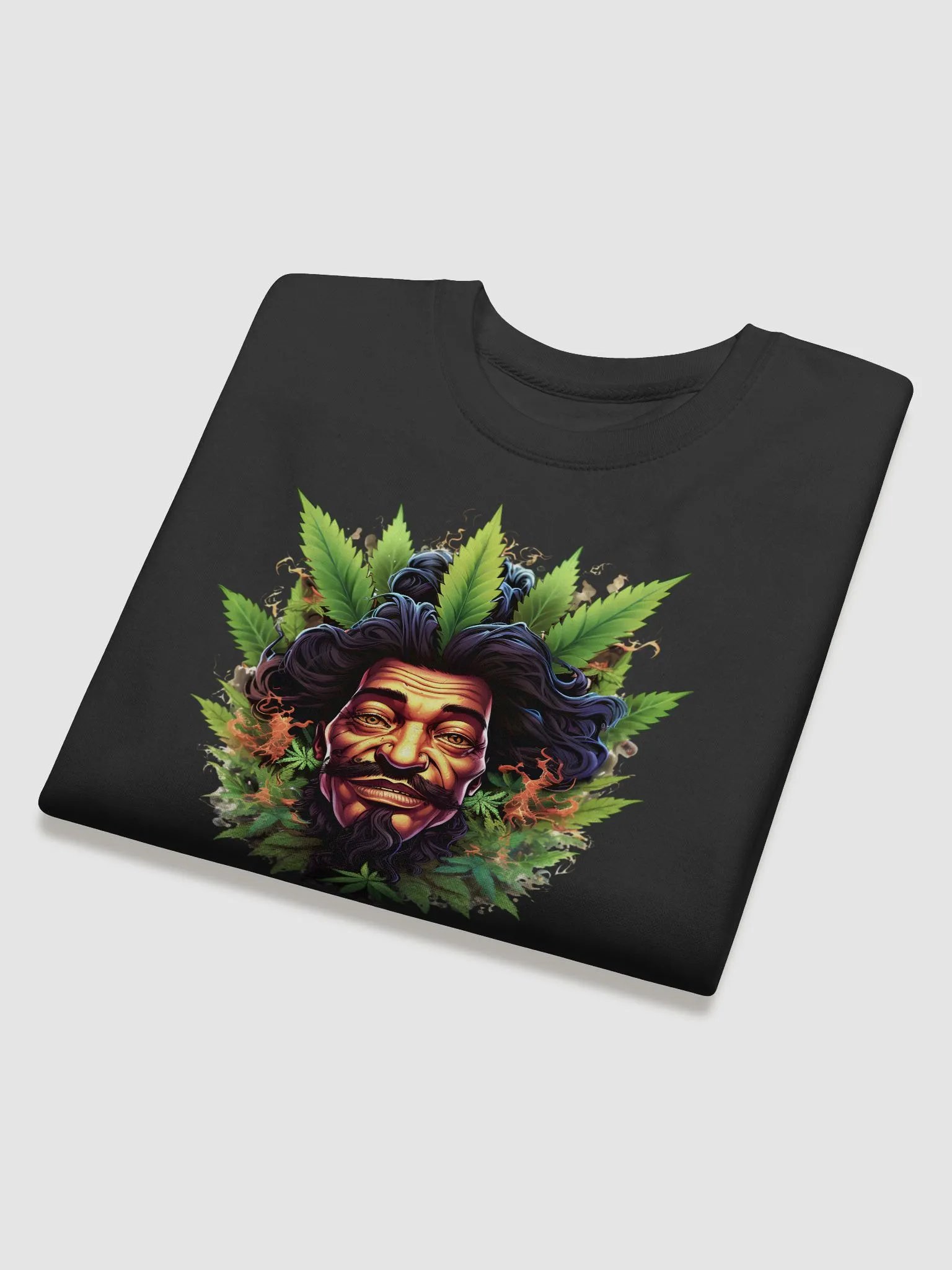 Rastaman 420 Happy Stoner Long Sleeve Sweater – Cozy Cannabis Culture Pullover product image (4)