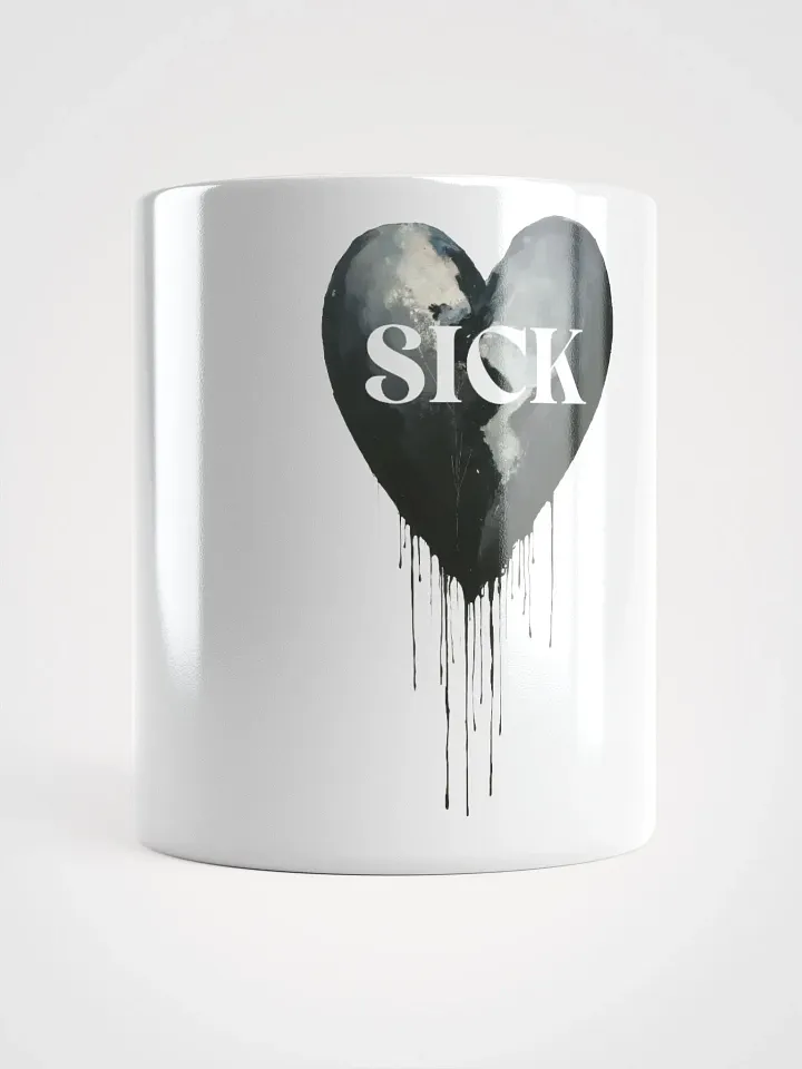 Bleeding Black White Glossy Mug product image (1)