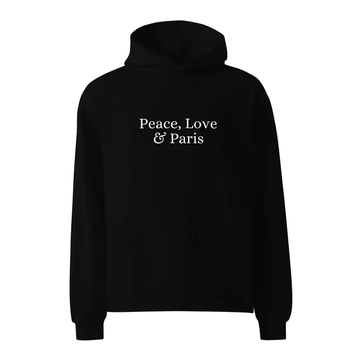 Peace, Love and Paris Unisex Oversized Hoodie product image (1)