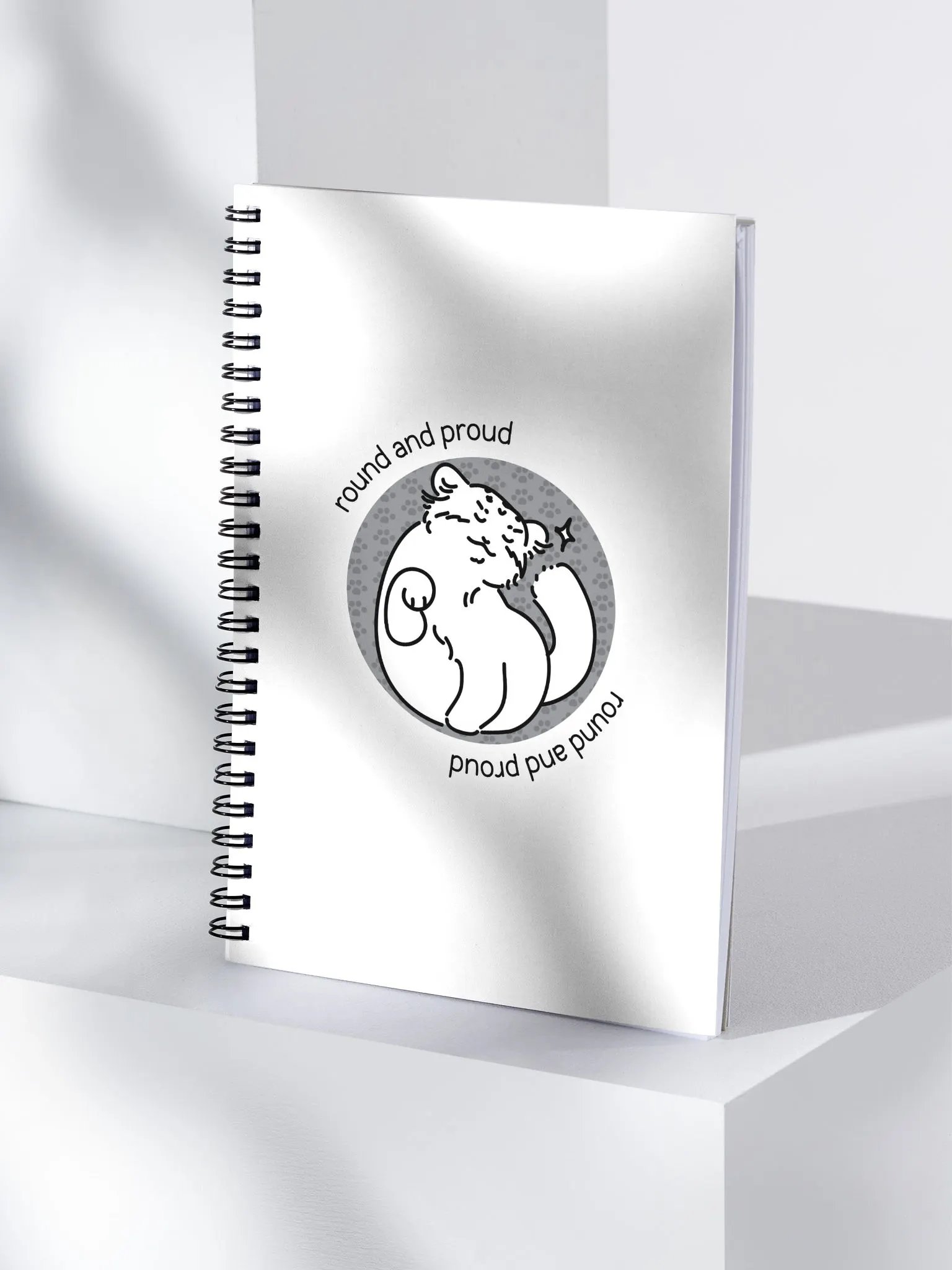Round and Proud Manul Unlabeled Version - Spiral Notebook product image (4)