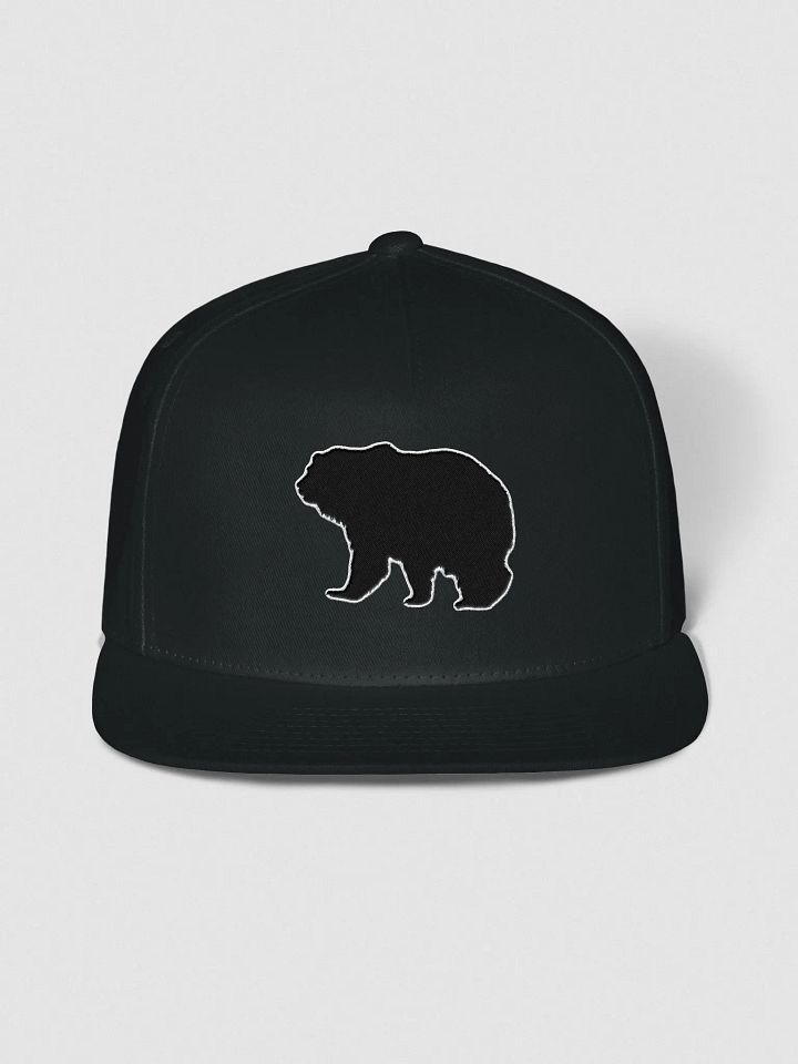 Blacked Out Grizzy Bear Limited Edition Logo Flat Brim Snapback product image (1)