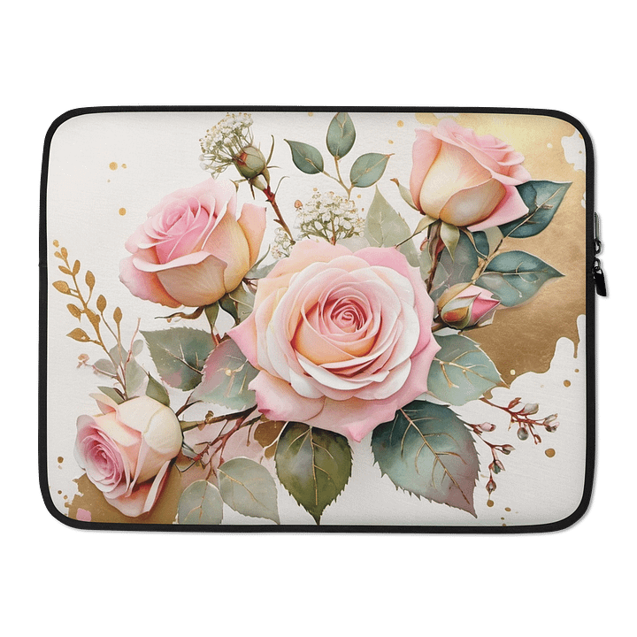 Golden Rose Laptop Sleeve product image (2)