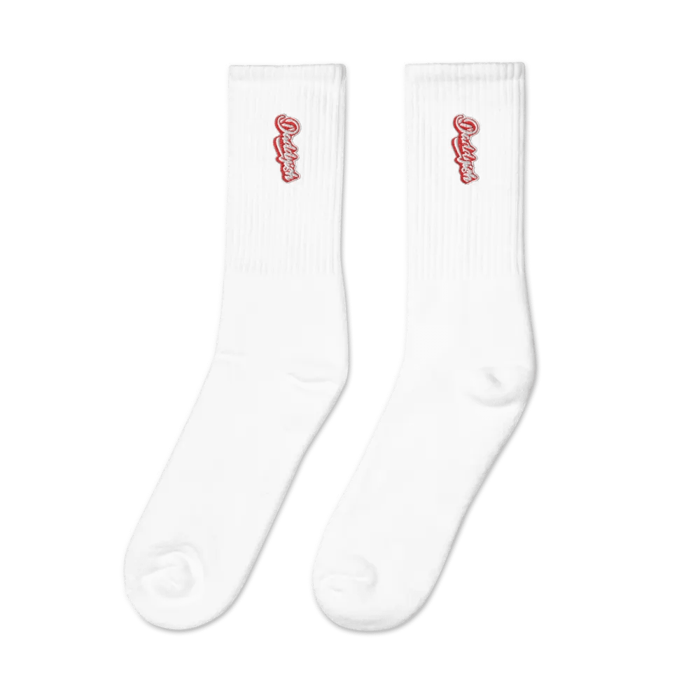 Daddyish Embroidered Crew Socks product image (4)