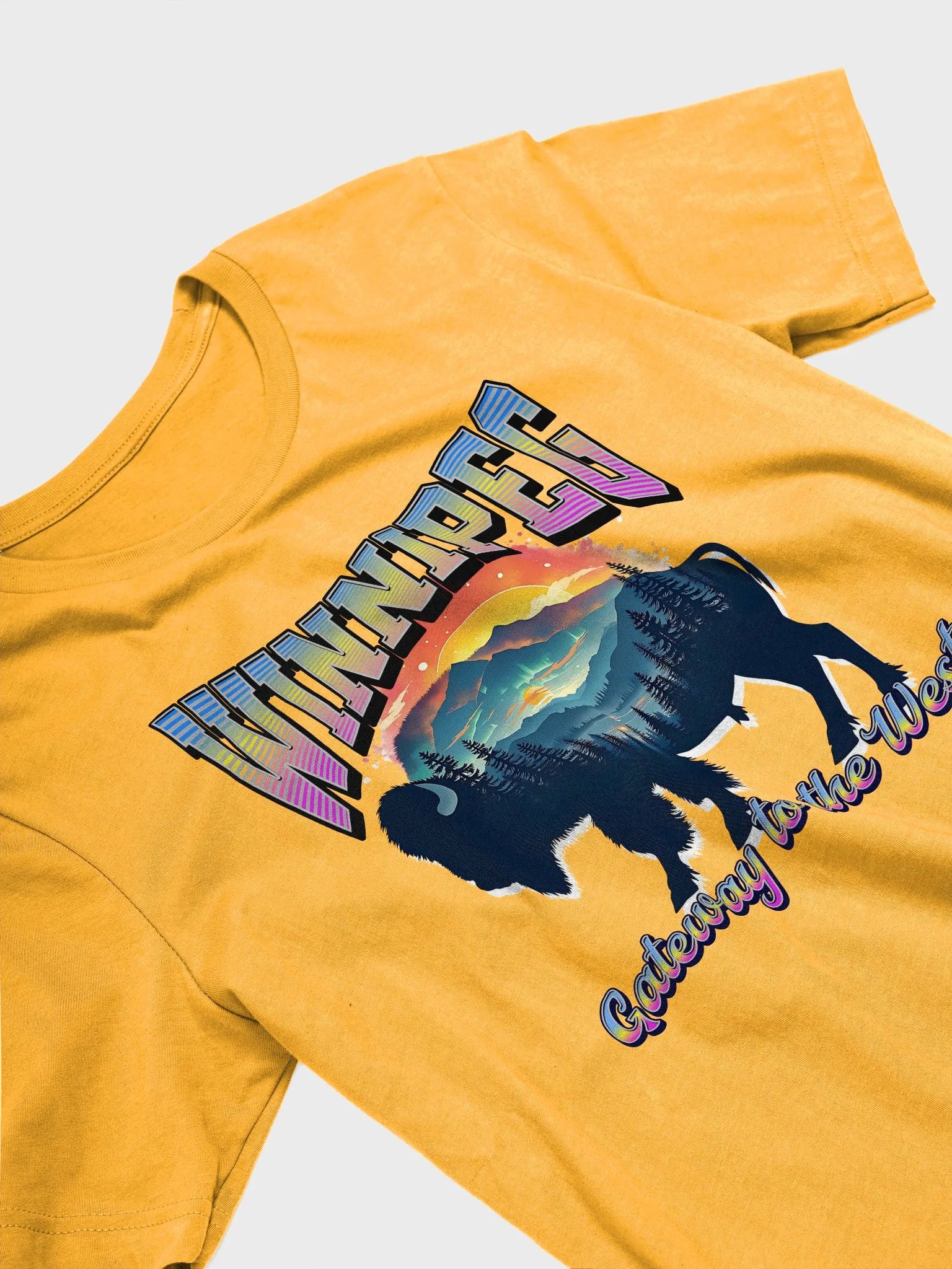 Winnipeg Gateway To The West Silhouette T-Shirt product image (2)