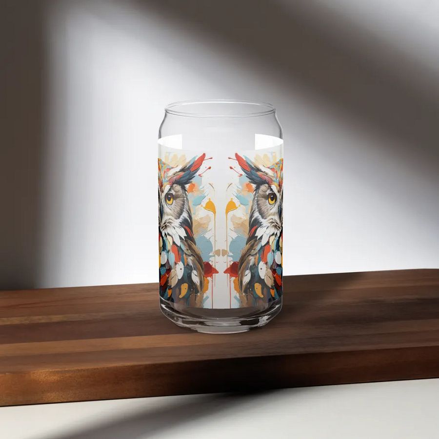 Twilight Guardian Owl Glass Can Sipper product image (7)