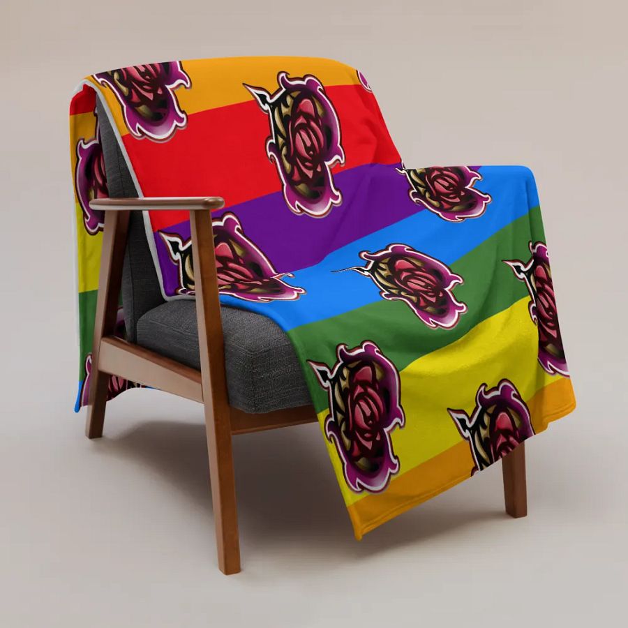 Zagarose Rainbow Throw Blanket product image (3)