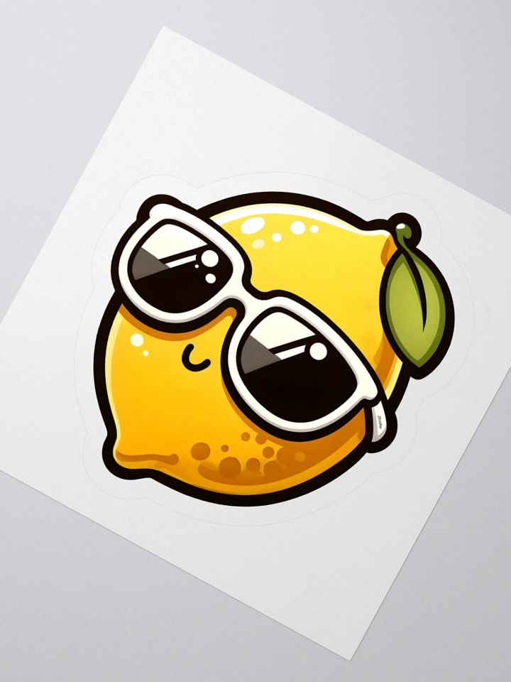 Cool Lemon Wearing Sunglasses Sticker product image (4)