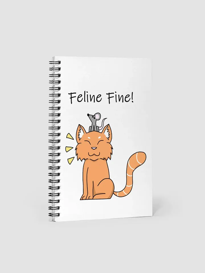 Feline Fine Spiral Notebook product image (1)