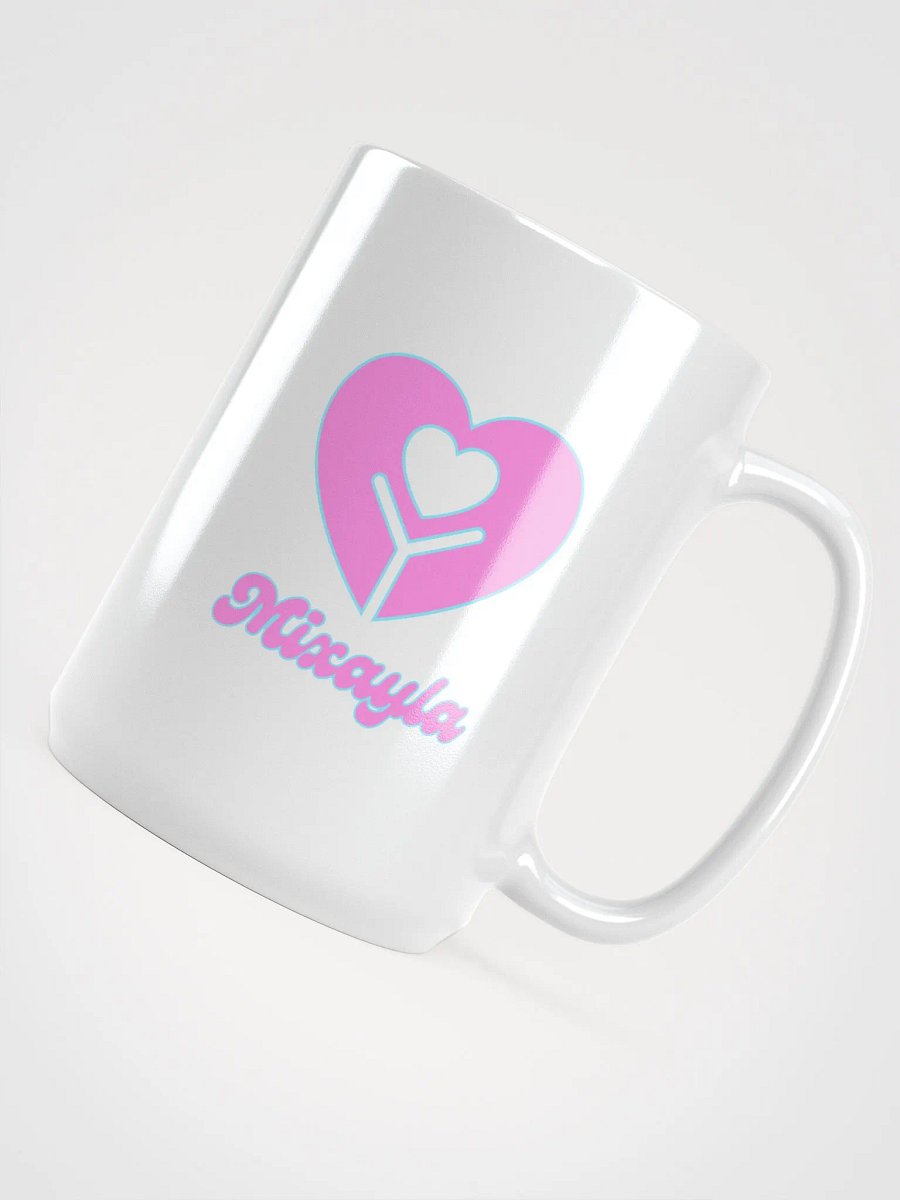 White Mug (Pink Logo) product image (4)