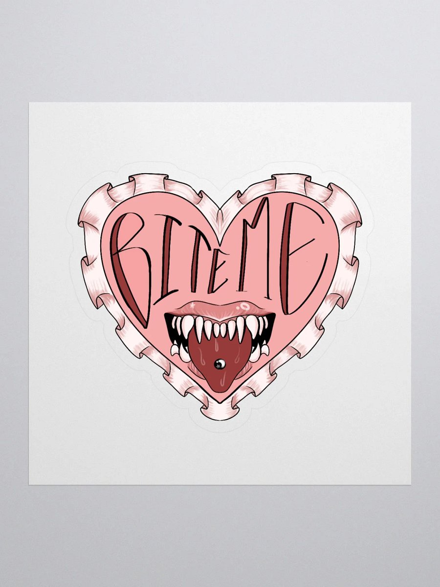 BITE ME Heartbreak Kiss Cut Stickers product image (1)