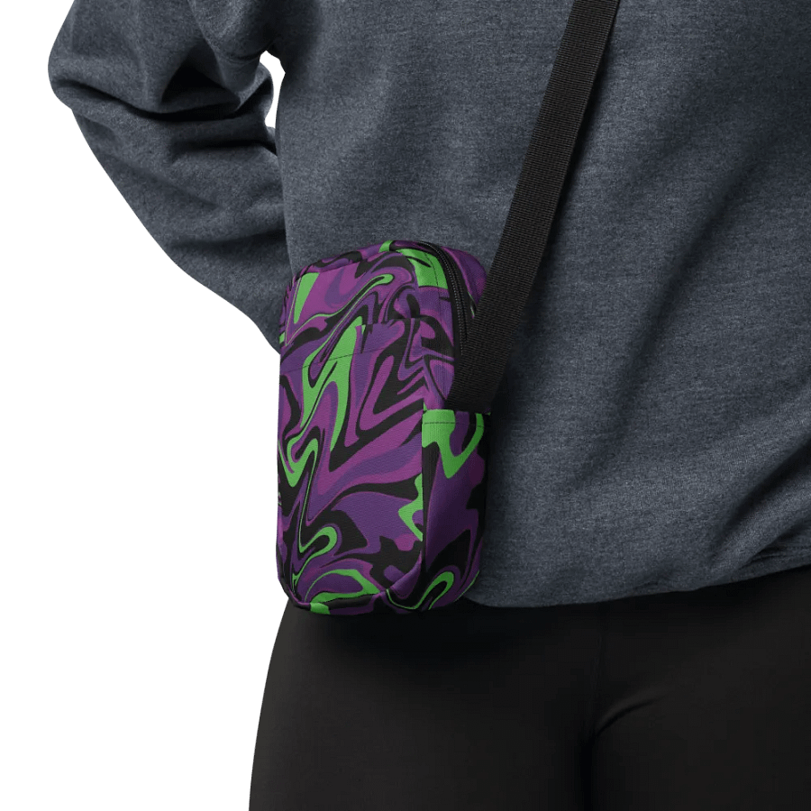 Purple Lime Swirl Utility Crossbody Bag product image (10)