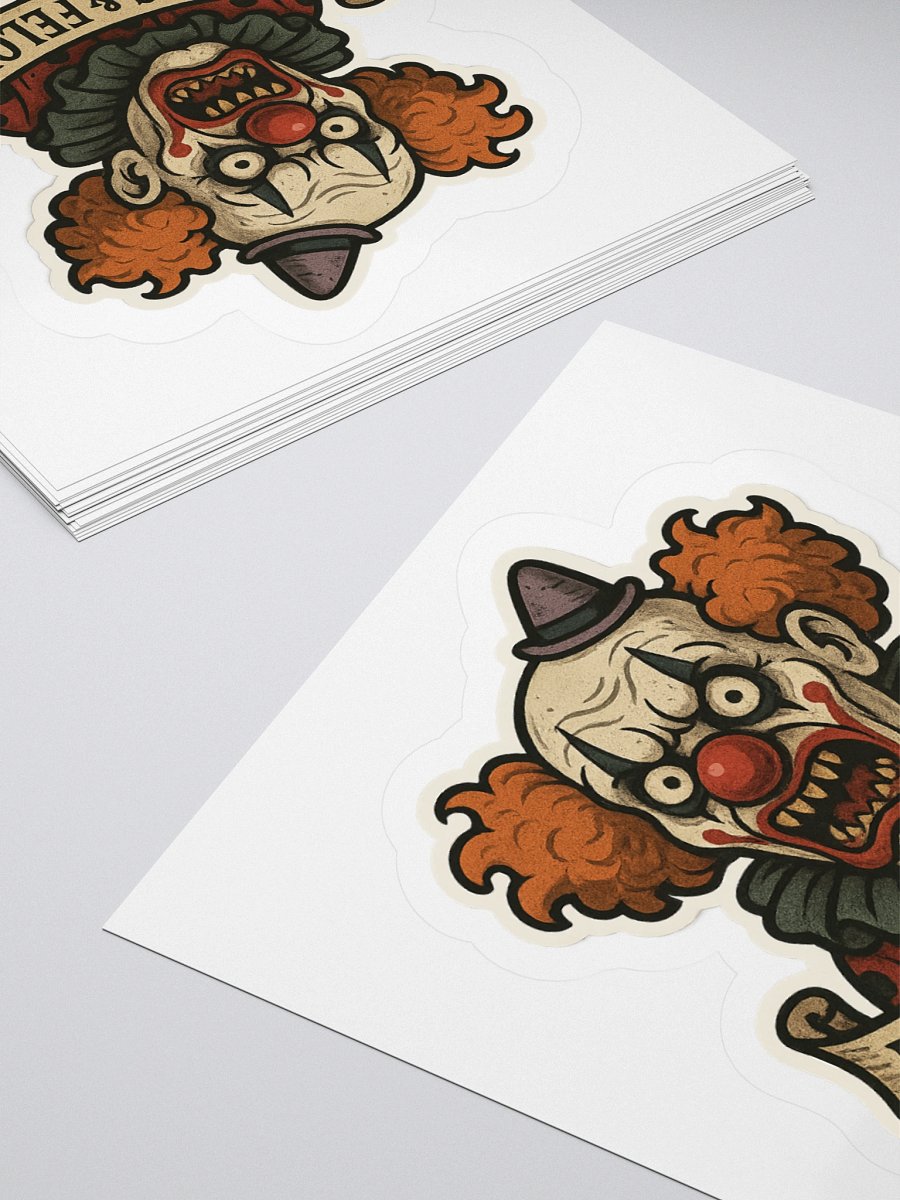 Creepy Clown Frights Kiss Cut Stickers product image (16)