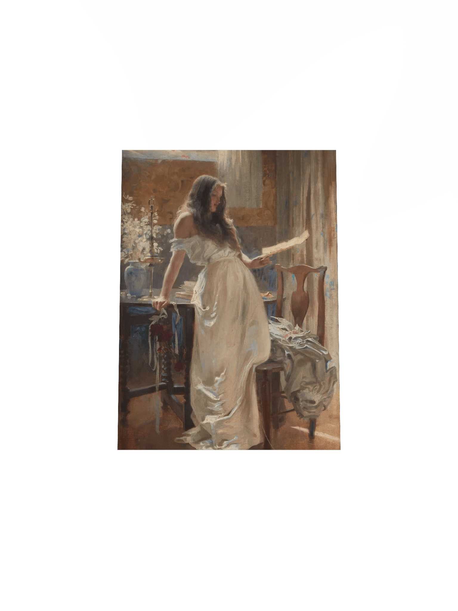 "Go Lovely Rose! Tell her that Wastes her Time and Mine" by Herbert James Draper Poster product image (4)