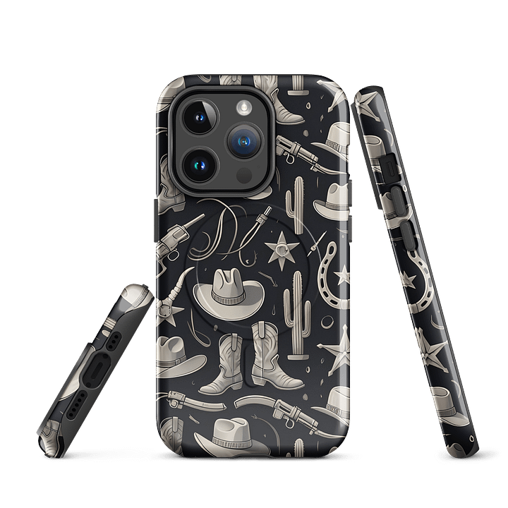 Western Cowboy & Cowgirl Rodeo iPhone Case – MagSafe Compatible product image (1)
