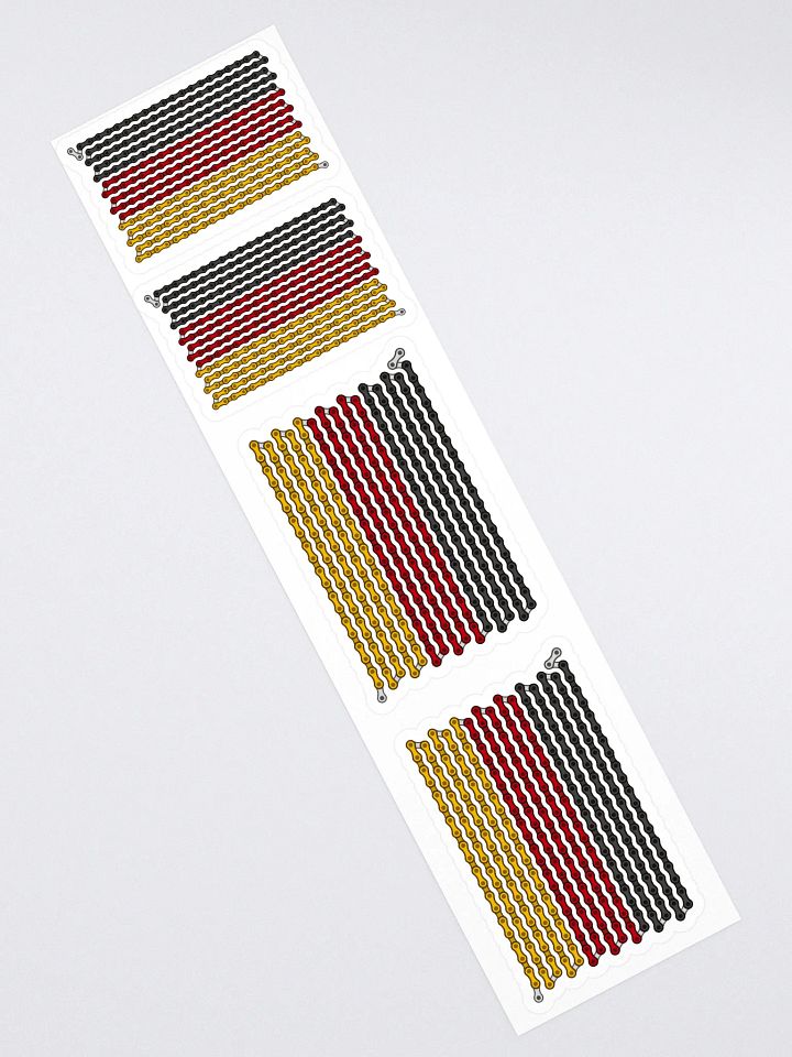 Germany Bike Chain Flag Stickers, Mixed Size 4 Pack product image (1)