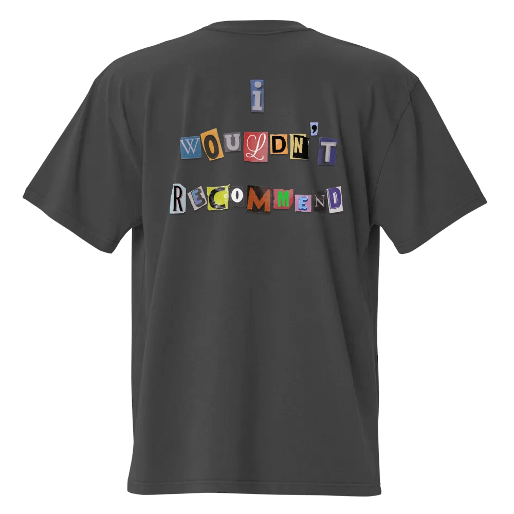Wouldn't Recommend Oversized T-Shirt product image (5)