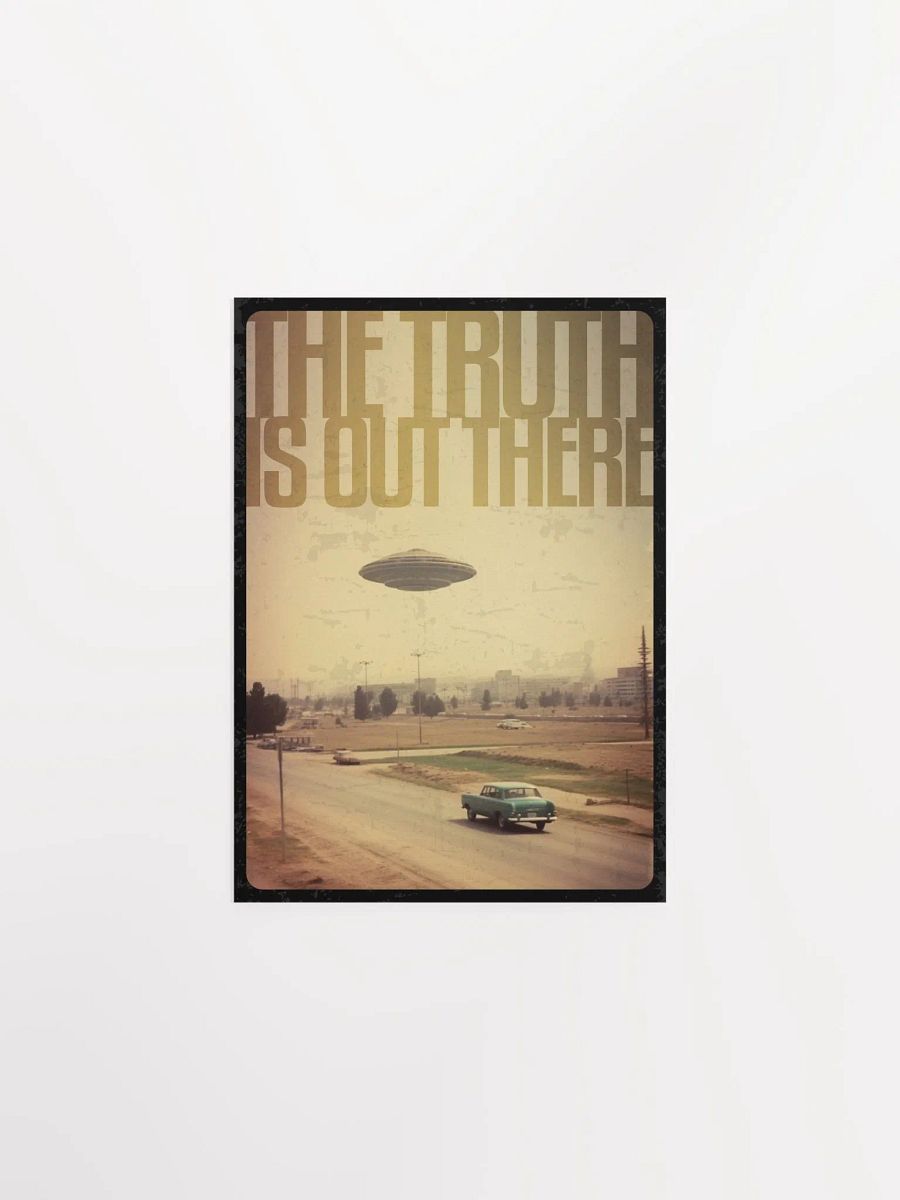 The Truth is Out There / The X-Files retro 60s poster — sci-fi poster, movie poster, space art print product image (9)