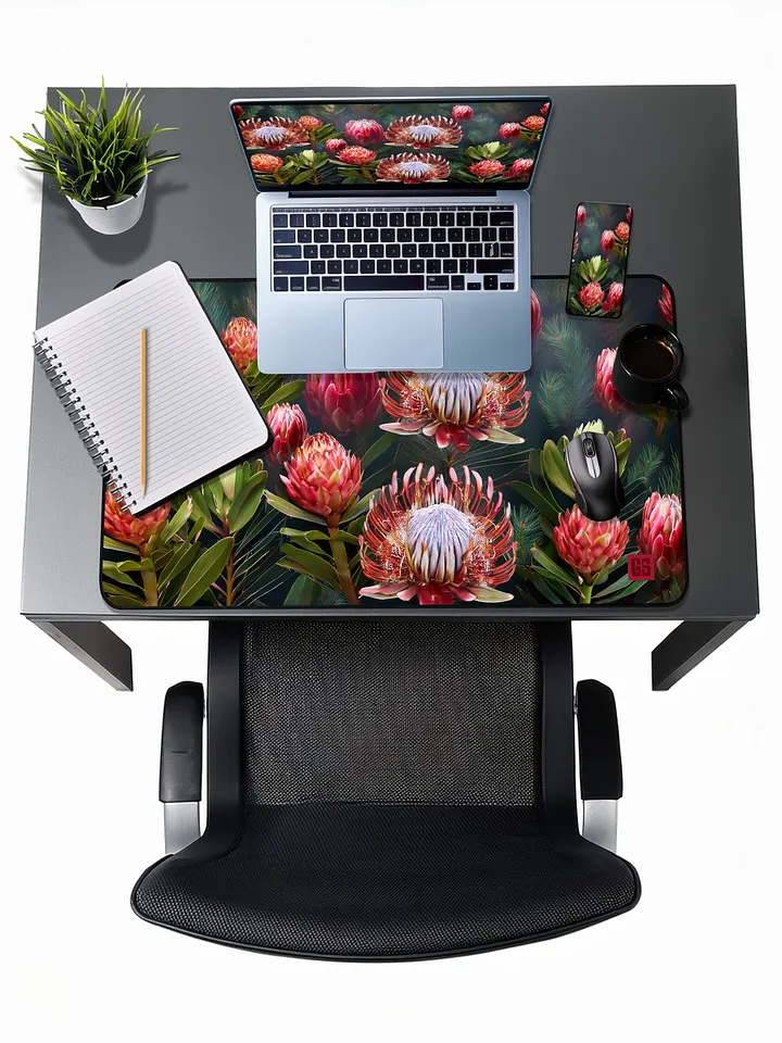 Protea Flower Desk Mat product image (1)