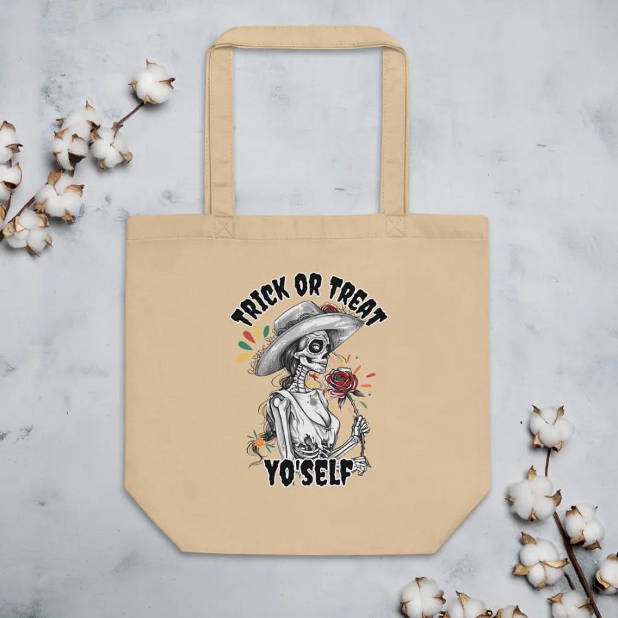 Trick or Treat Yo'Self Canvas Cotton Bag product image (5)