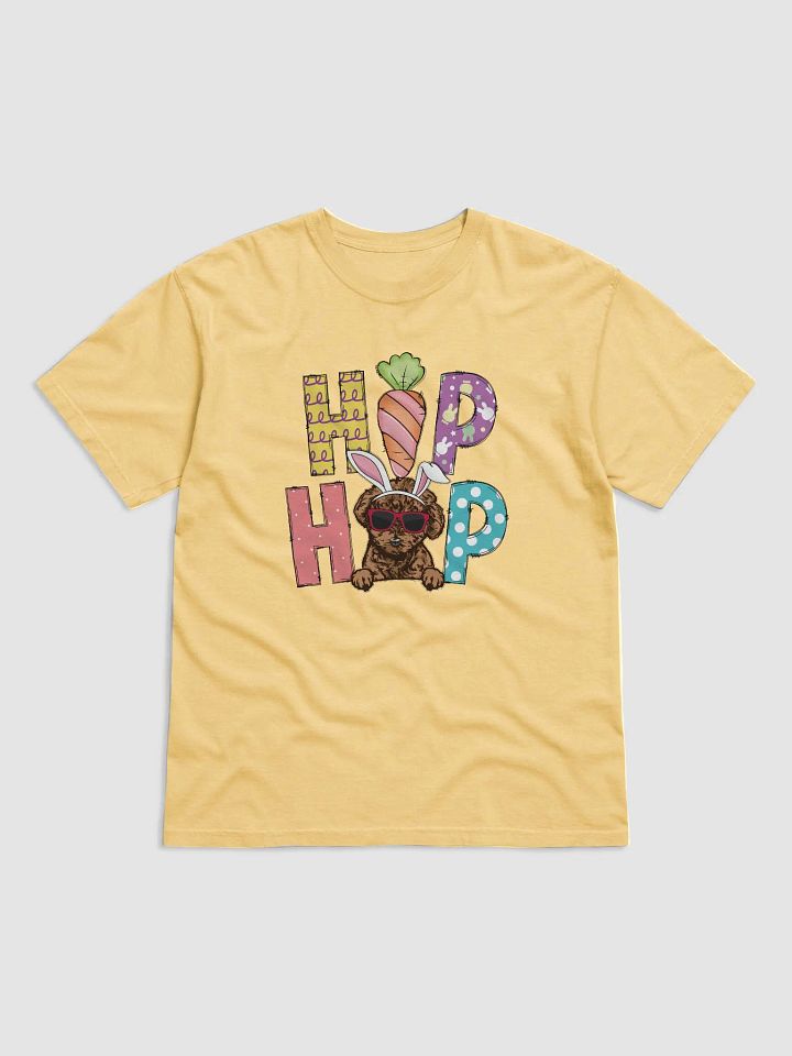 Hip Hop Easter Doodle T-Shirt | Cute Easter Day Doodle Wearing Bunny Ears and Sunglasses product image (2)