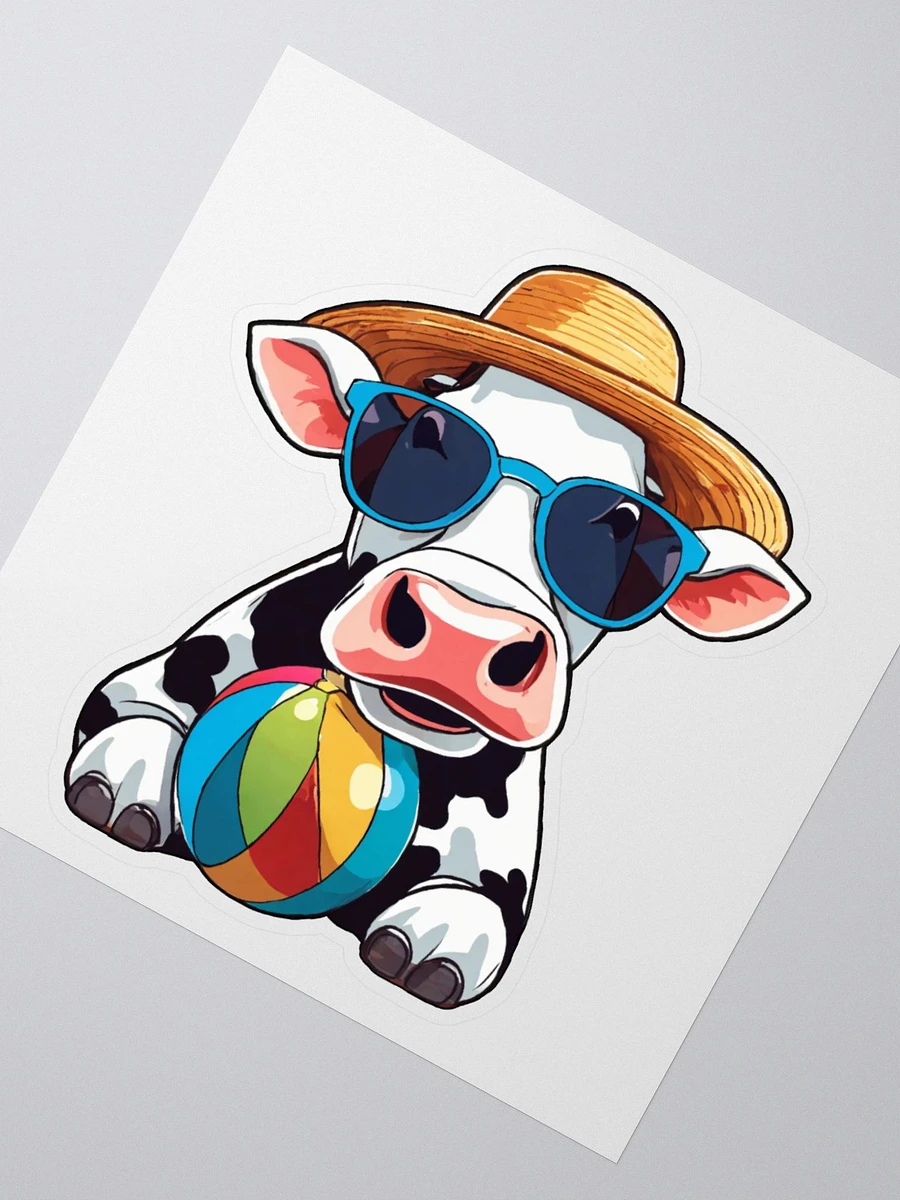 Beach Ball Cow Sticker product image (3)