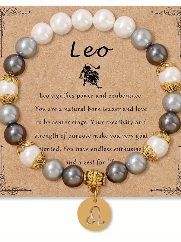 Leo Bohemian Style Zodiac Pendant Bracelet product image (1)