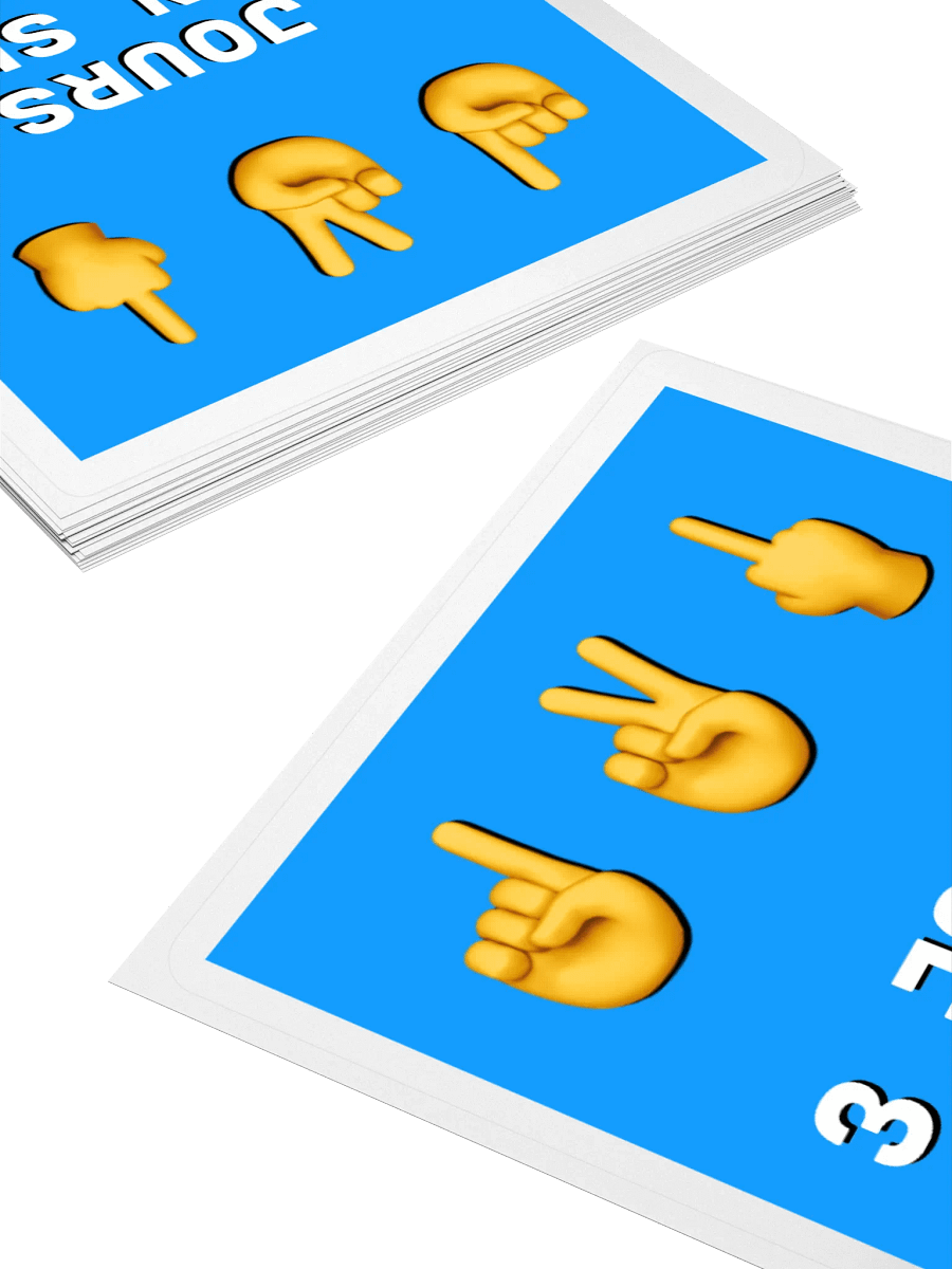 3 jours j'en suis • Classic Straight to the Point Edition Sticker product image (4)