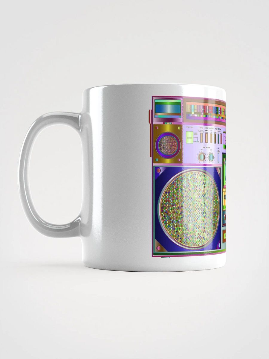 White Glossy Coffee mug- 1980's Boom Box product image (6)