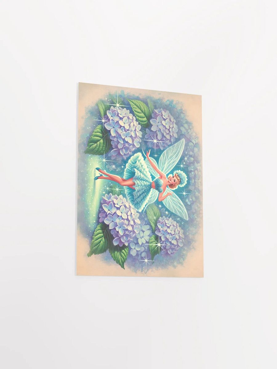 Blue Hydrangea Fairy Fantasy Poster product image (19)