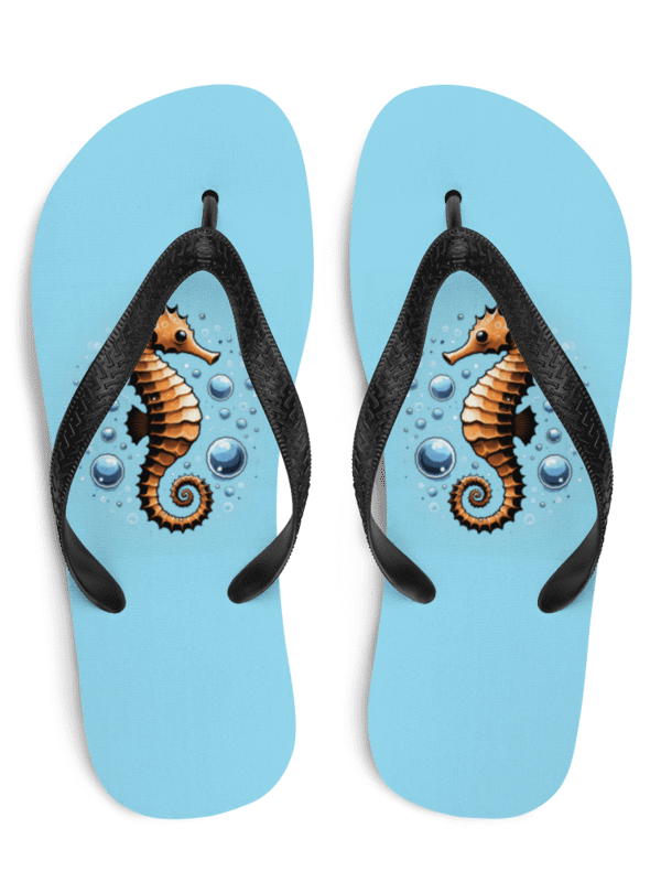 Seahorse Bubbles Flip Flops product image (1)