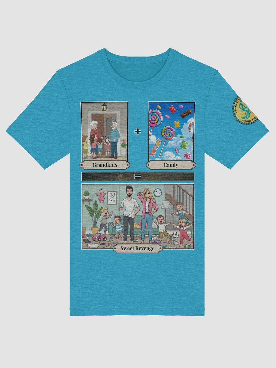 Grandkids + Candy = Sweet Revenge (Both) Bella+Canvas Supersoft T-Shirt Colors (5) product image (29)
