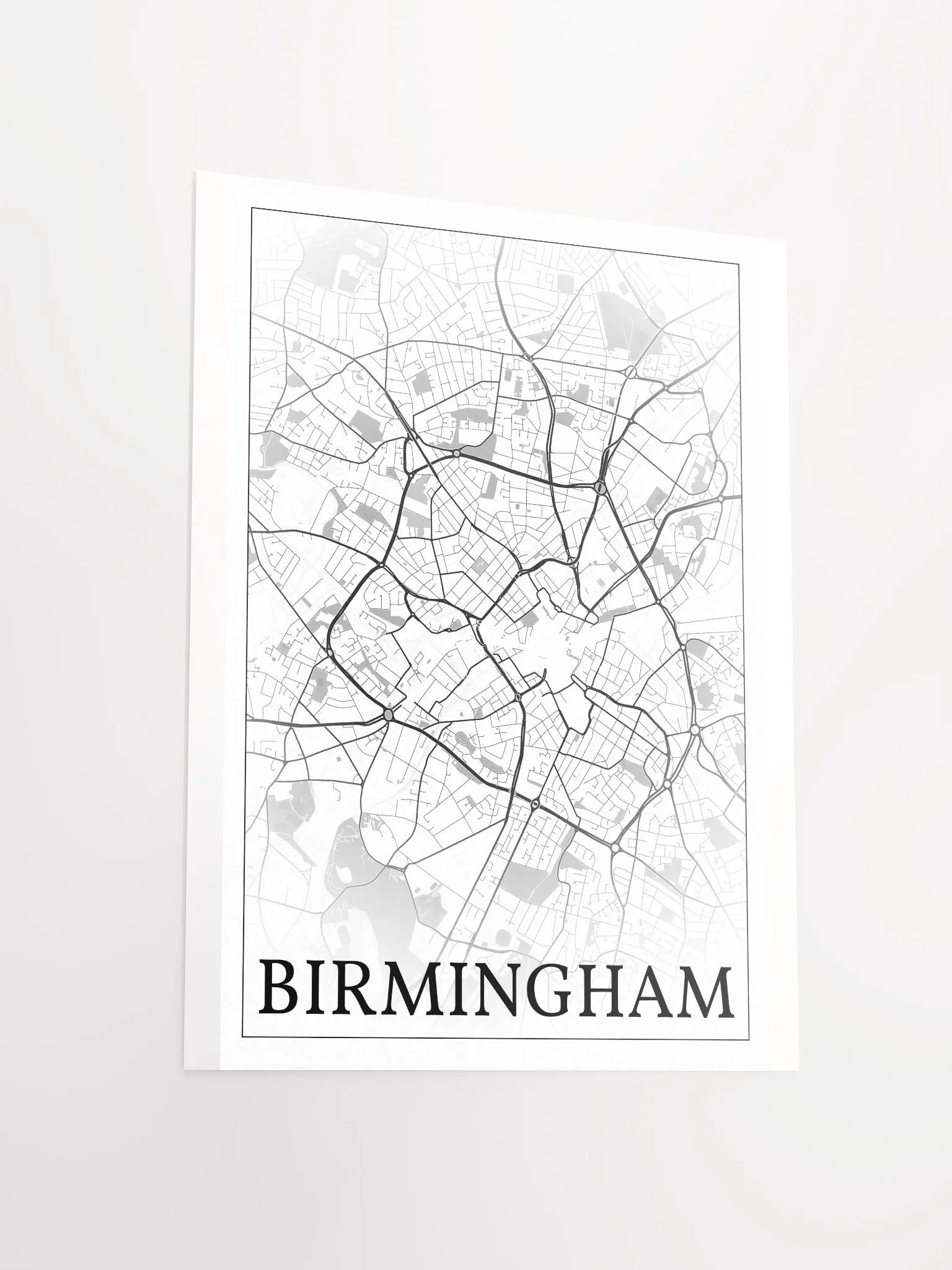Birmingham, England, city map print product image (11)