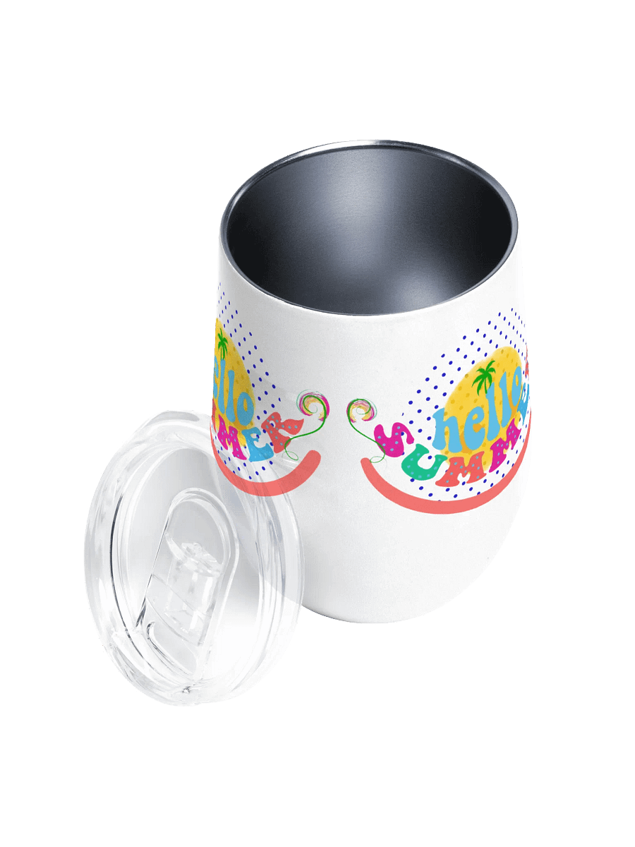 Hello summer Wine Tumbler gift for summer fun moms dads sons friends colleagues product image (3)
