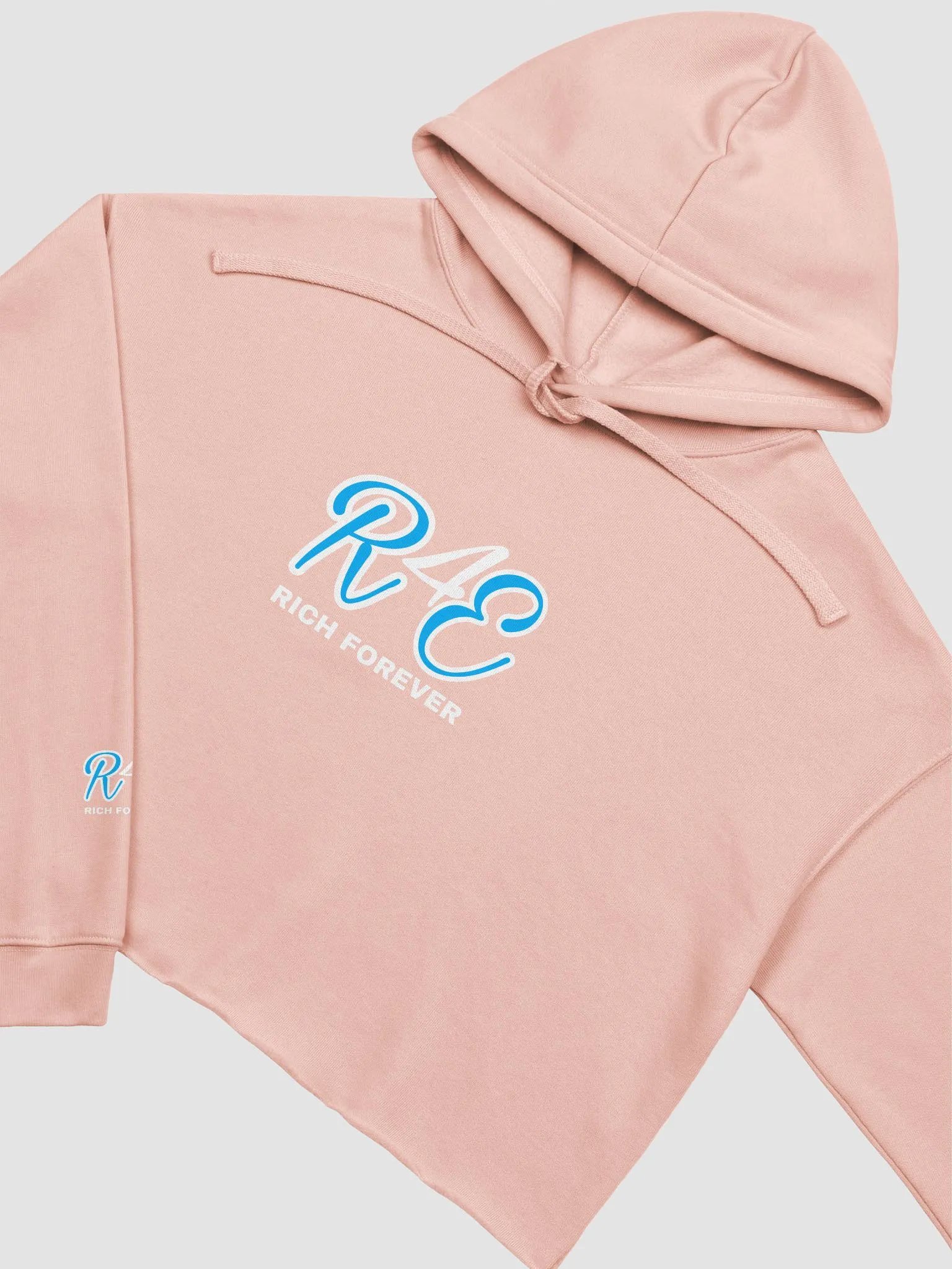 Rich Forever Crop Top Hoodie By Streetbaby Co product image (3)