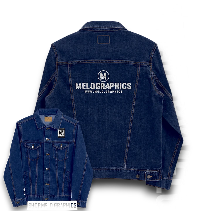 Rated M: White Stitched - Denim Jacket | #MadeByMELO product image (1)