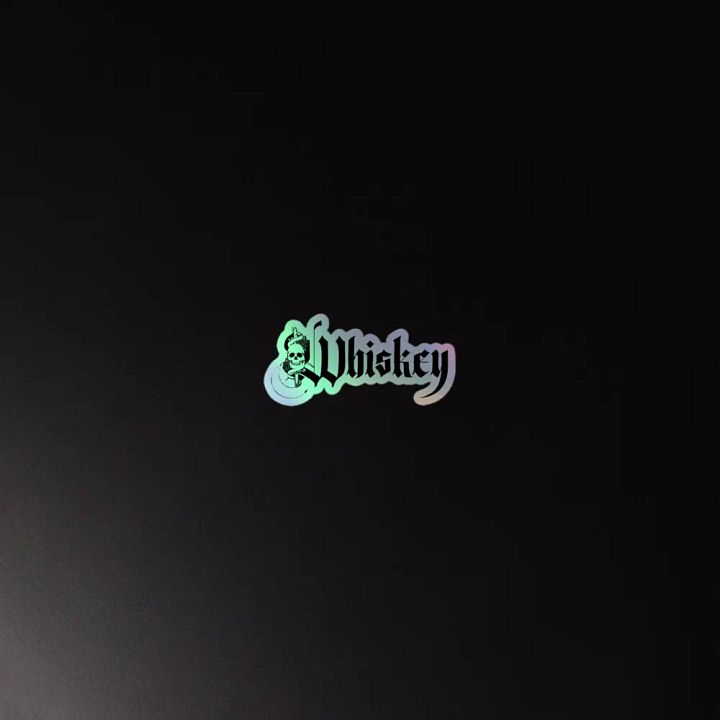 whiskey shiny sticker product image (4)