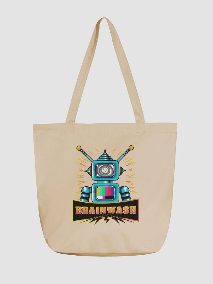 Electric Dreams Retro Robot Tote Bag product image (2)