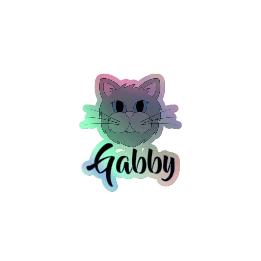 Gabby the Cat Holographic Sticker Sheet product image (1)