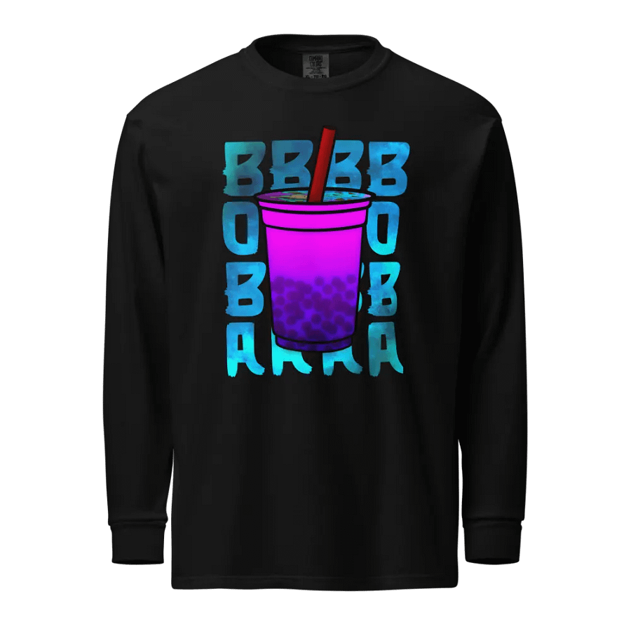 Boba Bliss Stylized Long Sleeve Shirt product image (1)
