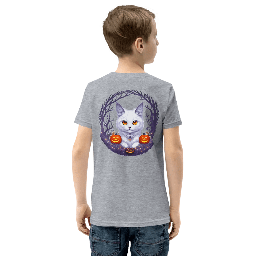 Enchanted Halloween Cat Youth T-Shirt product image (72)