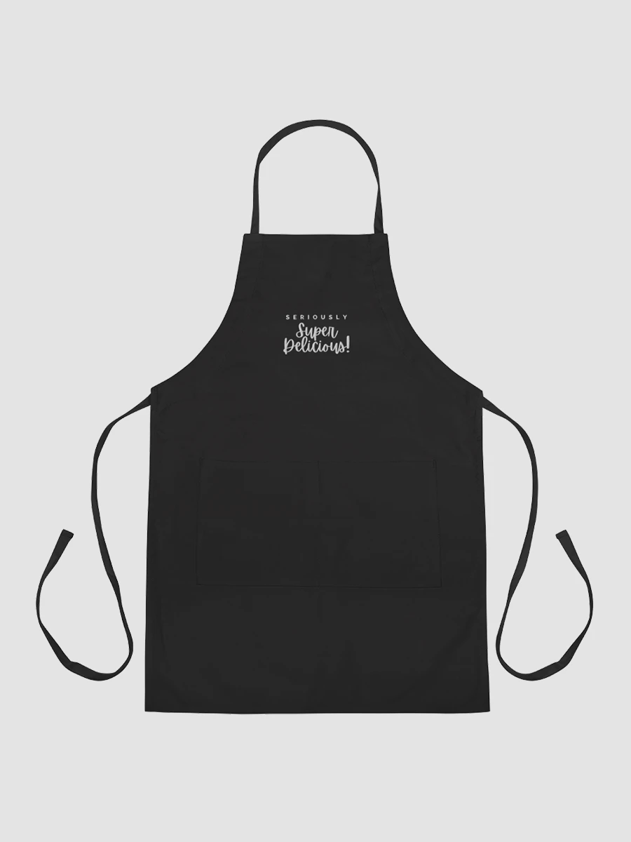Super Delicious Embroidered Cooking Apron (Grey) product image (2)