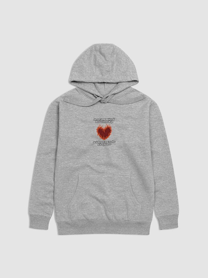 Flaming Heart - In a Committed Relationship with a YouTube Fireplace | Hoodie product image (1)