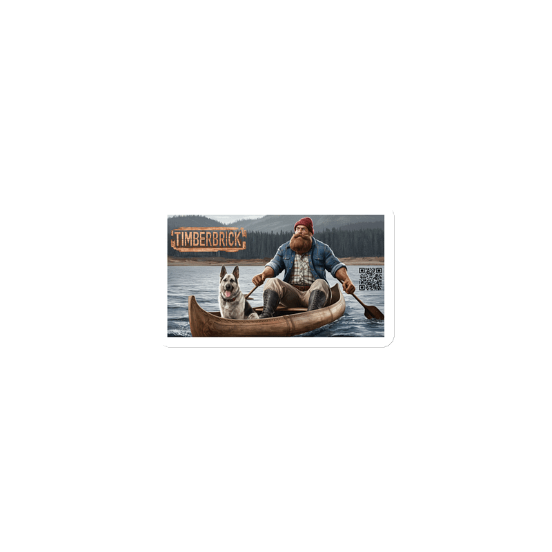 Leeloo and Timber in a Canoe Magnet