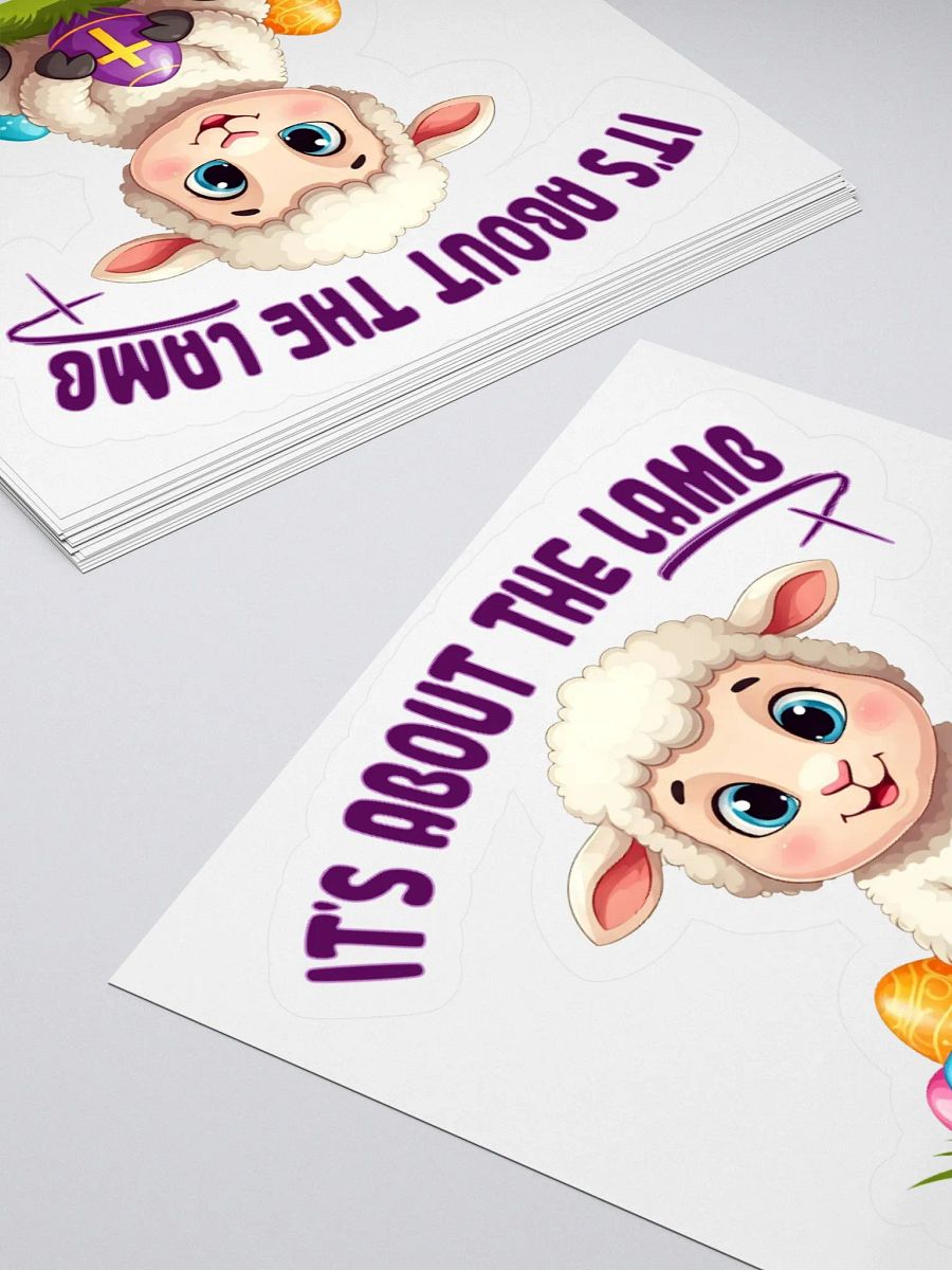 It's About the Lamb Not the Bunny Sticker product image (10)