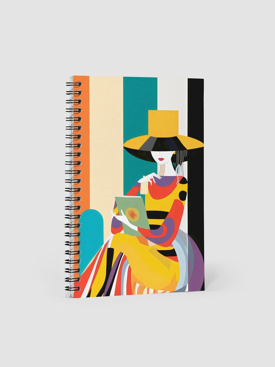 Fashionista Reading Spiral Notebook product image (1)