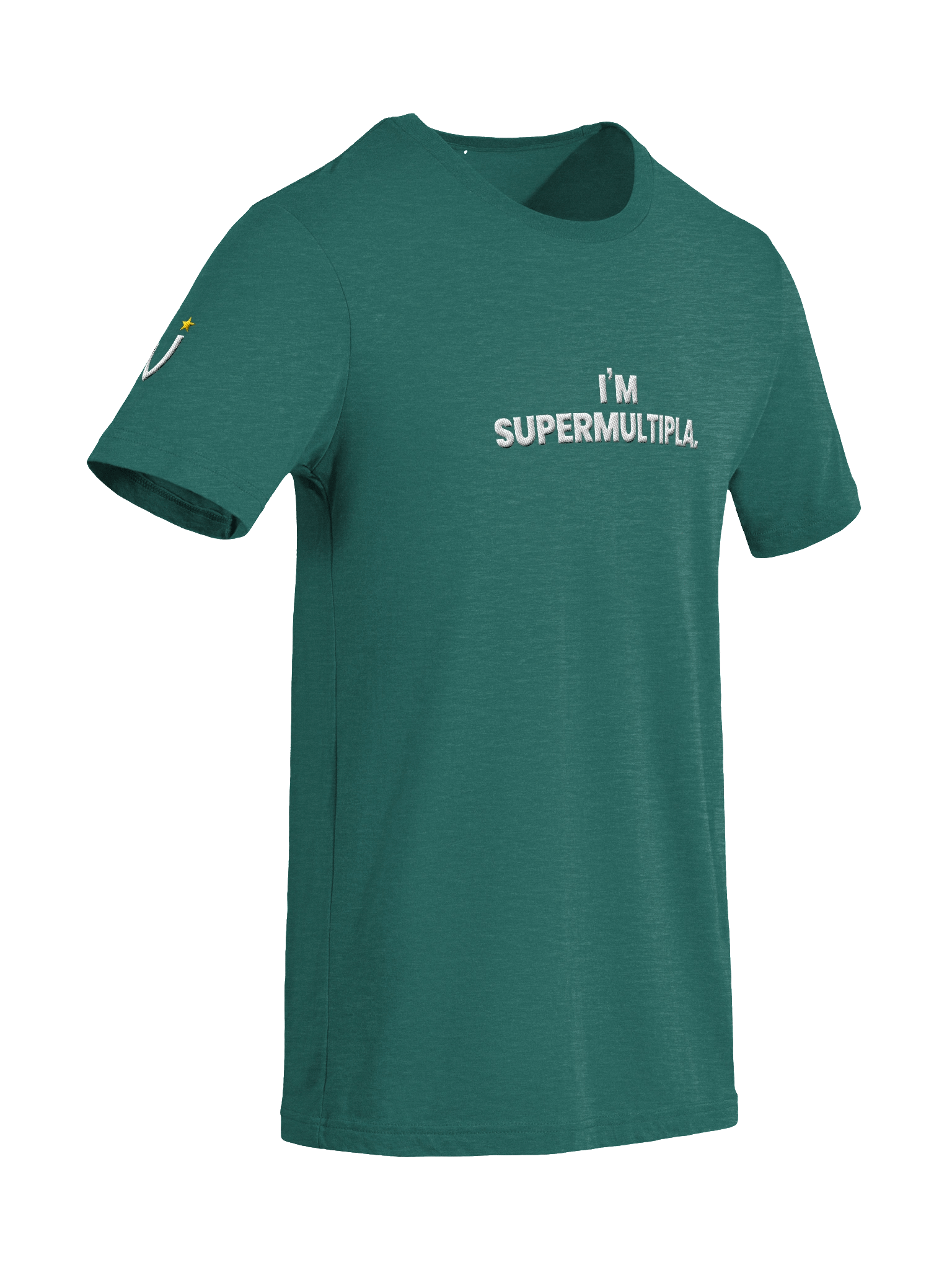 I’M SUPERMULTIPLA Teal Triblend Short Sleeve T-Shirt product image (8)