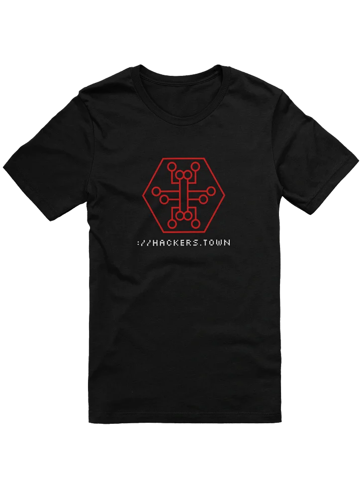 hackers.town soft tee, red product image (1)