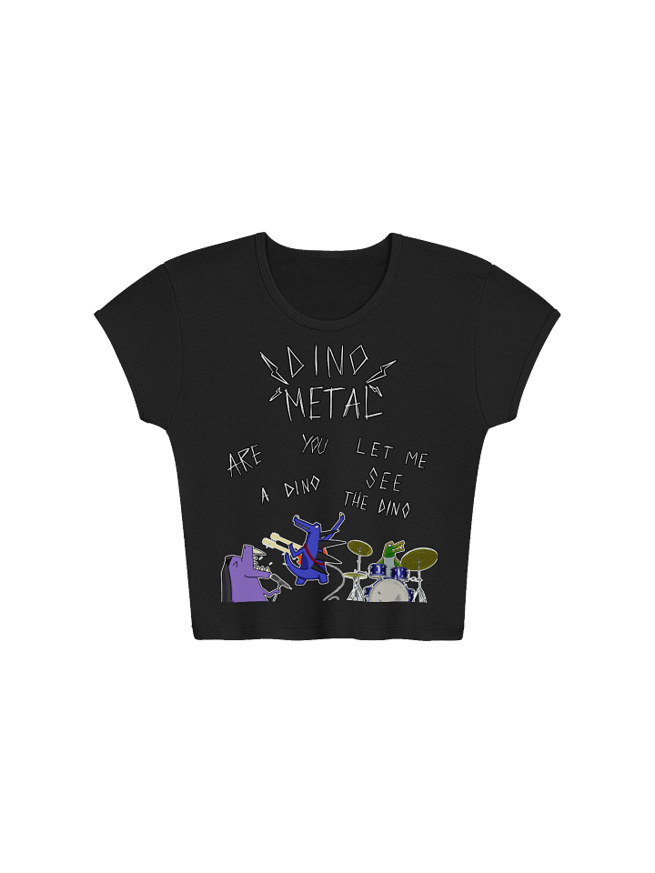 Dino Metal Baby Rib Crop Top product image (3)