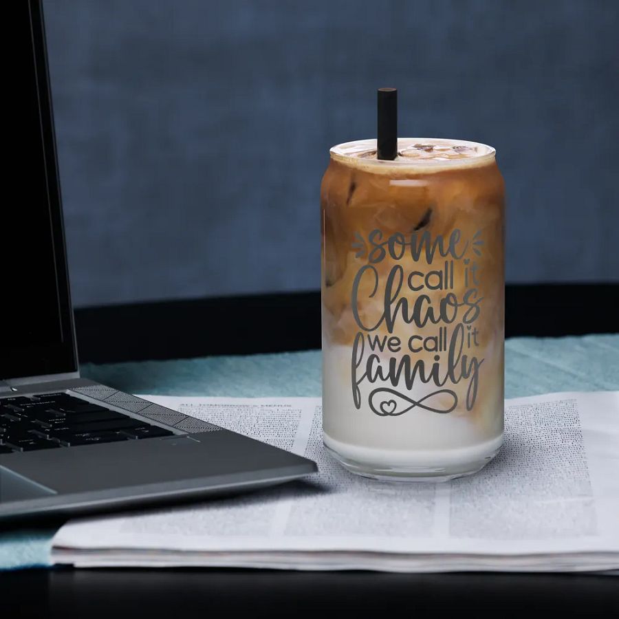 'Some Call it Chaos, We Call it Family' Glass product image (4)