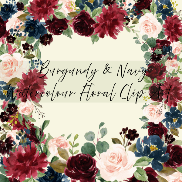 Burgundy and Navy Flower Bouquets product image (1)